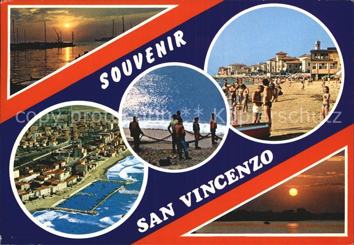 San Vincenzo Toscana Strand Fischer Abendstimmung