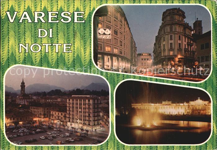 Varese Nachtaufnahme Panorama