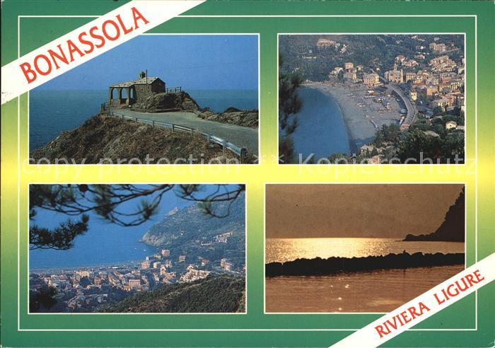 Bonassola Luftaufnahmen Abendstimmung