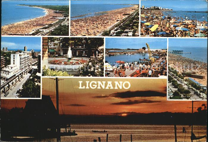 Lignano Strand Stadtansicht Hafen