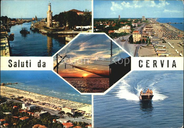 Cervia Panorama Kanal Strand Leuchtturm