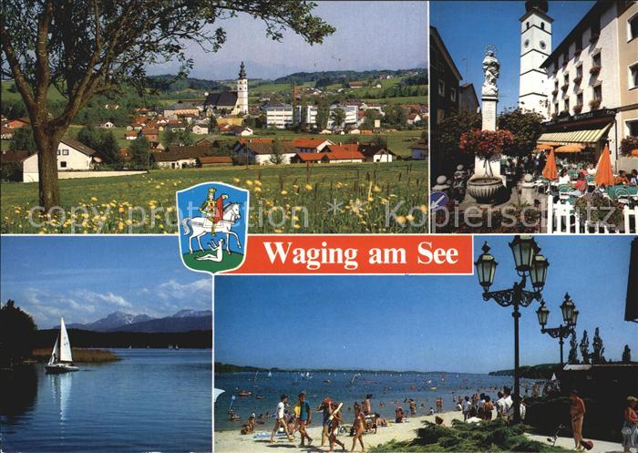 Waging See Marktplatz Hochstaufen Zwiesel Strandkurhaus