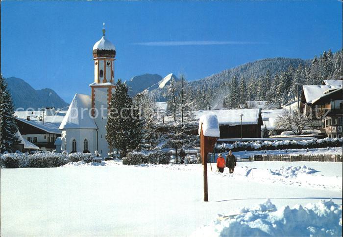 Wallgau Jakobskirche Winter