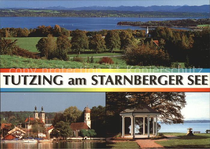Tutzing Panorama Kirche Kurpark