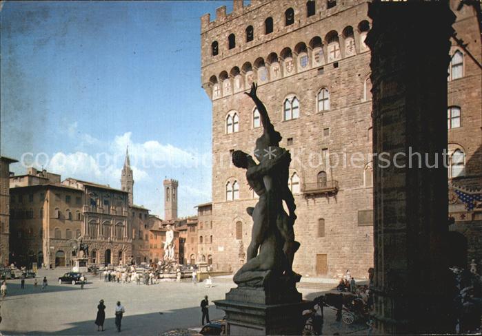 Firenze Florenz Piazza della Signoria dalla Loggia Orcagna