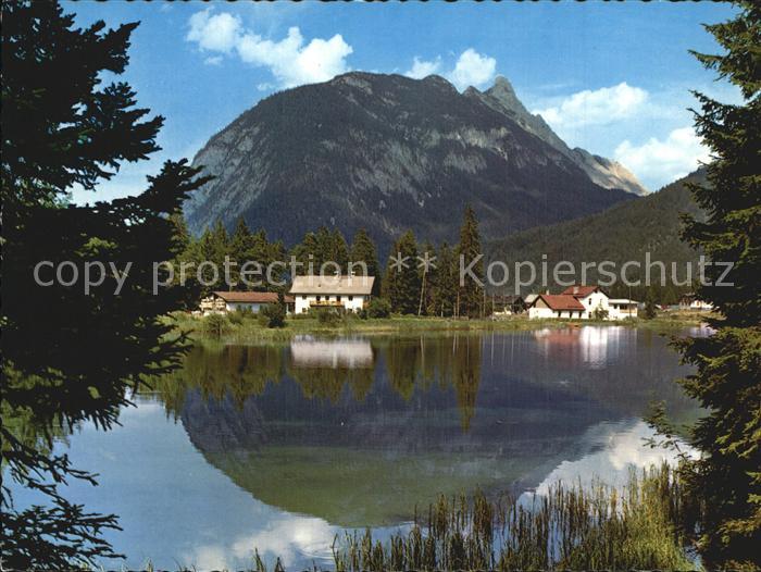 Leutasch Weidachsee Blick zu den Arnspitzen