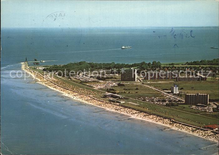 Cuxhaven Nordseebad Doese Luftaufnahme
