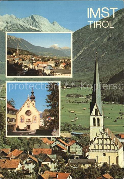 Imst Tirol Kirche Ortsansicht