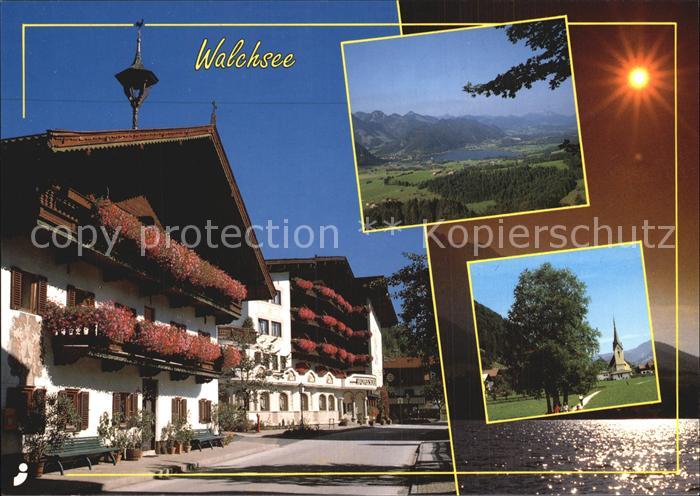 Walchsee Tirol Ortsansicht Panorama