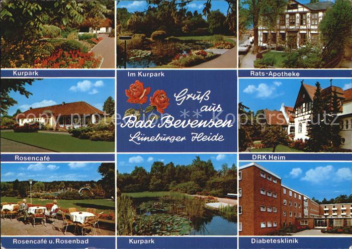 Bad Bevensen Kurpark Ratsapotheke Rosencafe Rosenbad Diabetesklinik
