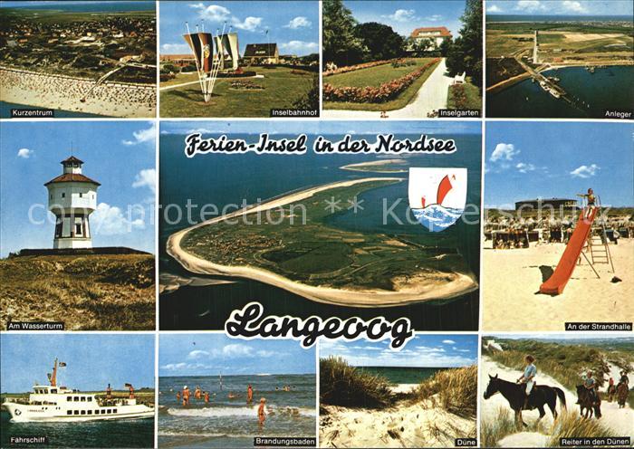 Langeoog Nordseebad Ferieninsel Kurzentrum Inselgarten Bahnhof Brandungbaden