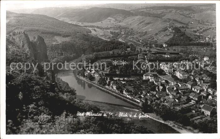 Bad Muenster Stein Ebernburg Blick von der Gans