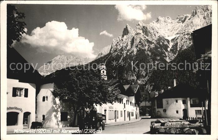 Mittenwald Karwendel Tirol Ortsansicht