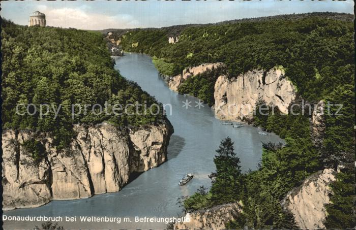 Weltenburg Kelheim Donaudurchbruch Befreiungshalle