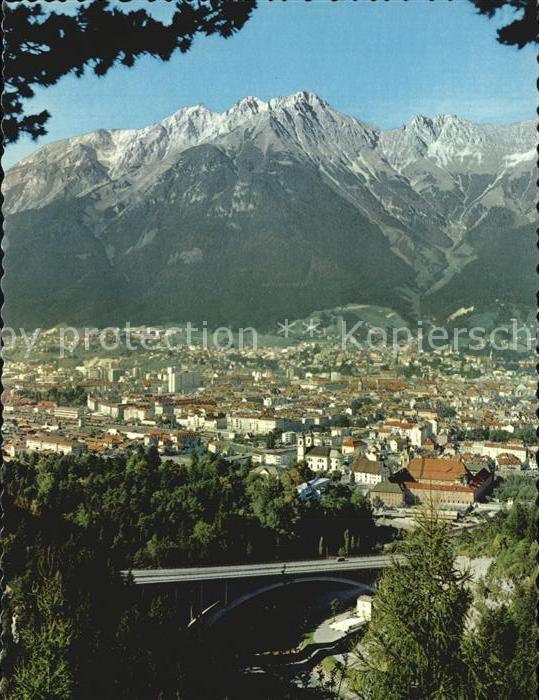 Bergisel Blick auf Sillbruecke Brennerautobahn Innsbruck Brandjoch