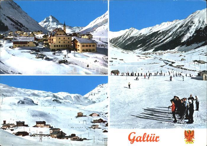 Galtuer Tirol Panorama Skipiste Winter