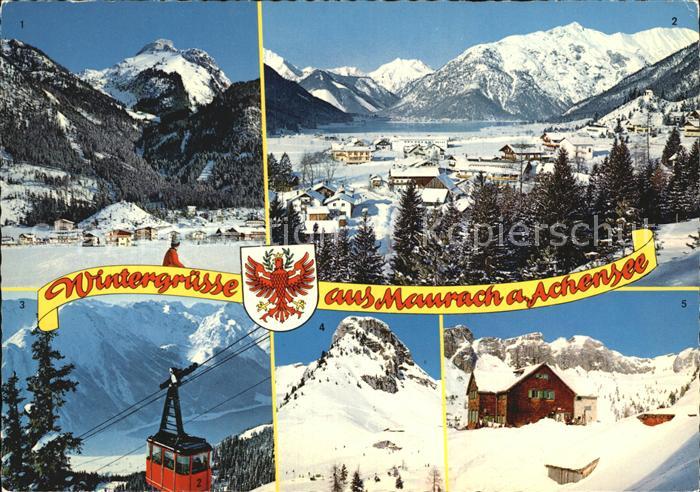 Maurach Tirol Winter Haidachstellwand Achense Rofanbahn Skigebiet