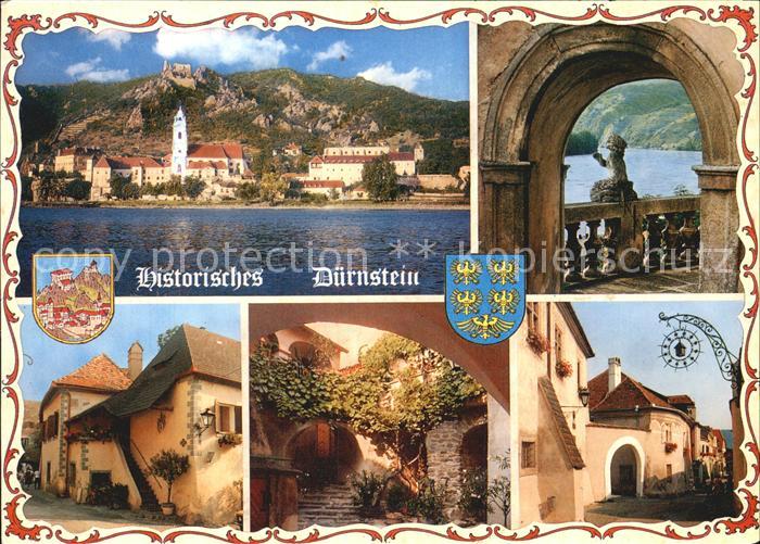 Duernstein Wachau Stiftsterasse Hauptstrasse Rathaus Donau