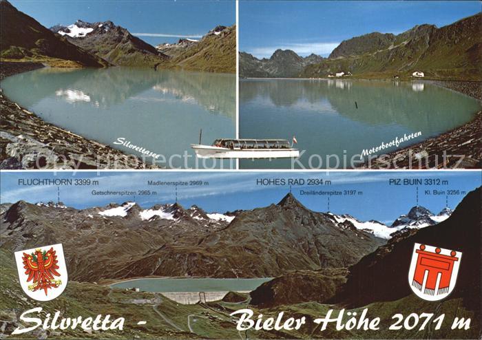 Silvretta-Hochalpenstrasse Bieler Hoehe See Piz Buin