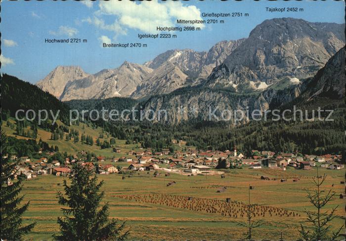 Ehrwald Tirol Panorama Bergkette