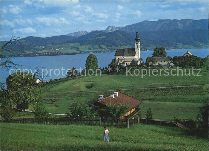 Attersee Salzkammergut See Hoellengebirge Kirche