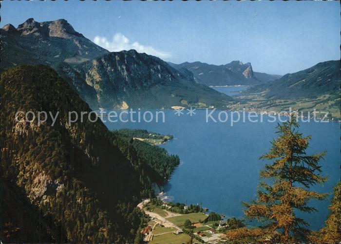 Attersee Salzkammergut Weissenbach Unterach Mondsee Hoellengebirge