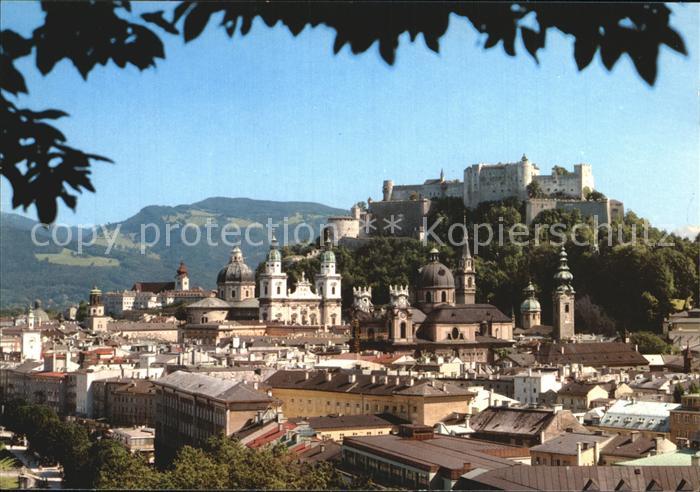 Salzburg Oesterreich Blick von Humboldtterrasse