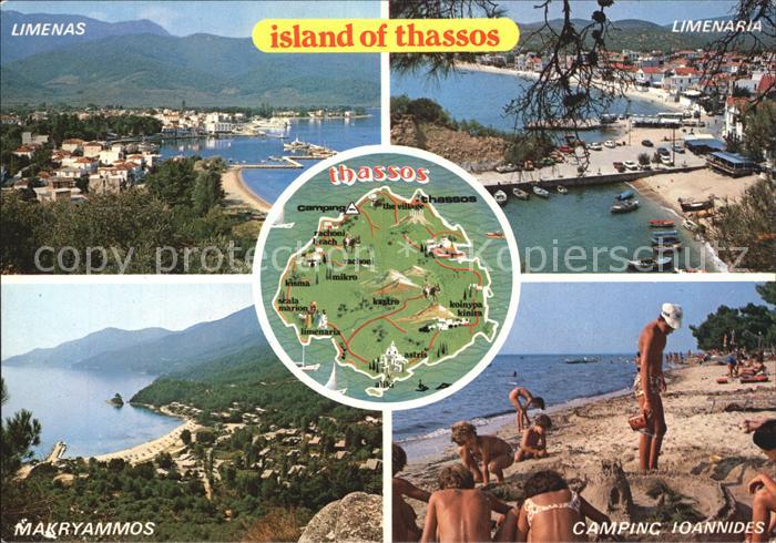 Thassos Camping Limenaria Hafen