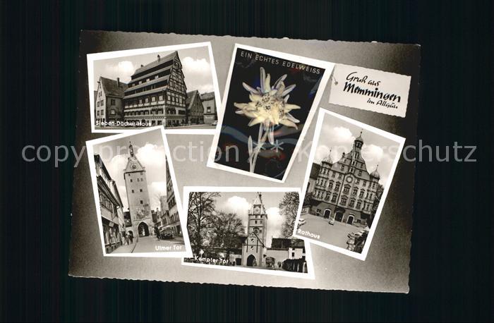 Memmingen Bayern Ulmer Tor Kempter Tor Rathaus Sieben Daecher Haus