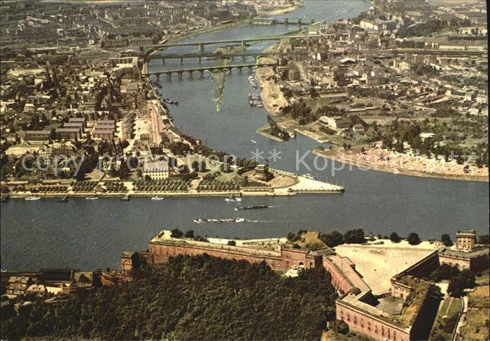 Koblenz Rhein Luftbildaufnahme