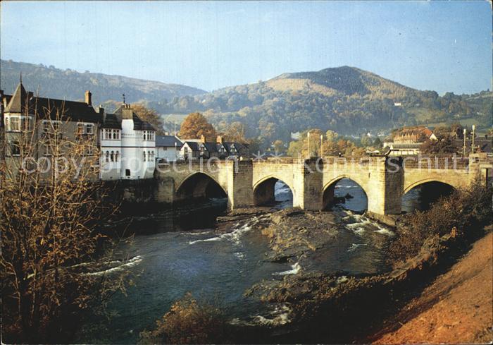 Llangollen Bruecke Fluss Dee