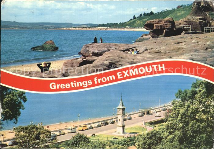 Exmouth Devon Orcombe Point Sandy Bay Clock Tower Esplanade