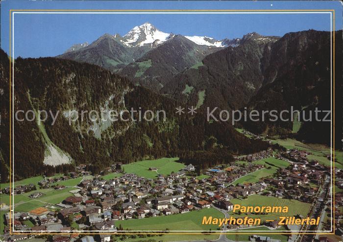 Mayrhofen Zillertal Ahornspitze Panorama Luftaufnahme
