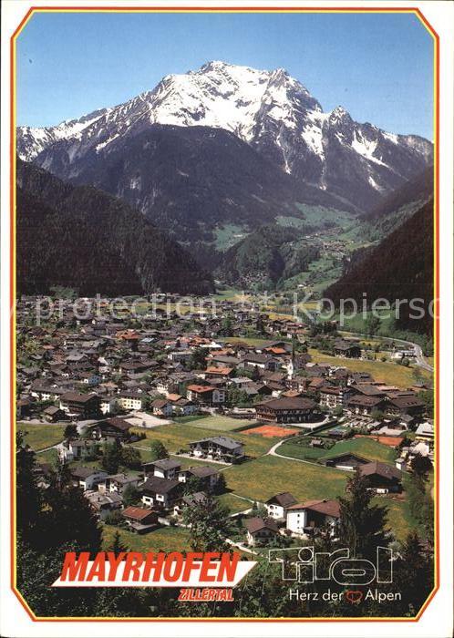 Mayrhofen Zillertal Gruenberg Luftaufnahme