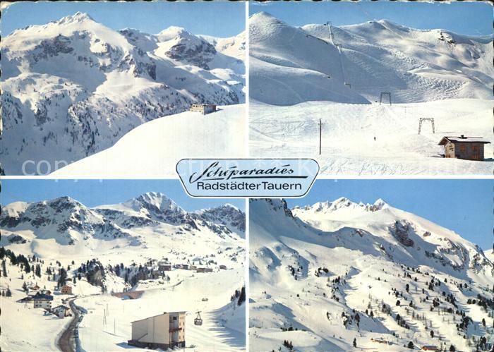 Radstaedter Tauern Bergstation Gruenwaldkopf Zehnerkar Seekarecklift Grenze Salz