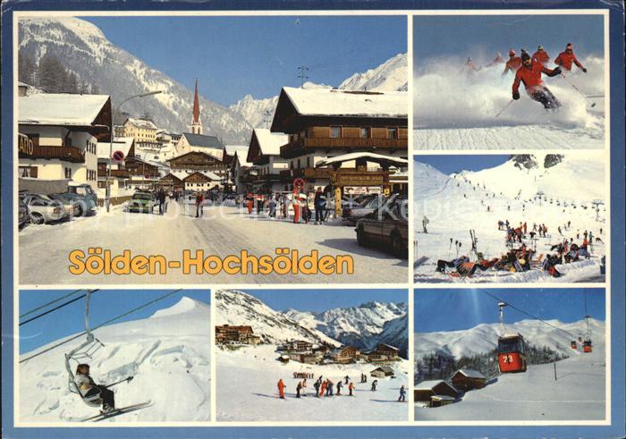 Soelden oetztal Hochsoelden Tirol Skipisten Seilbahn Winter