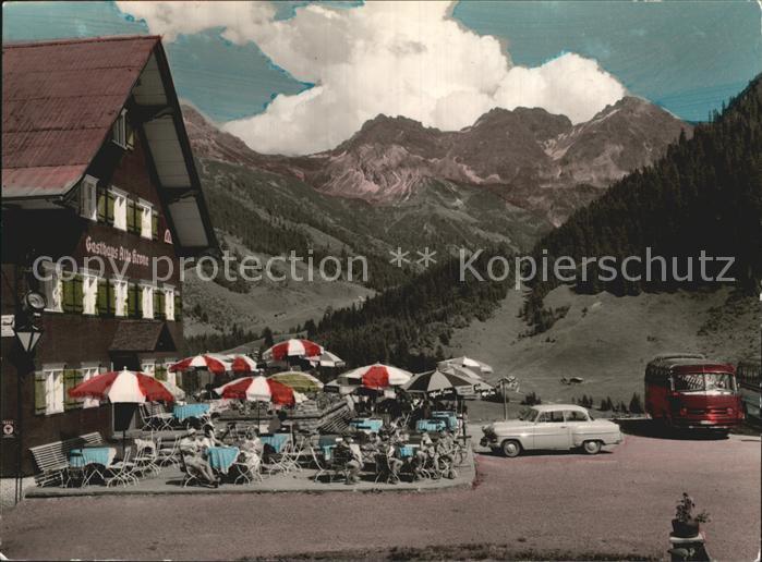 Kleinwalsertal Mittelberg Schafalpkoepfen Gasthaus Alte Krone