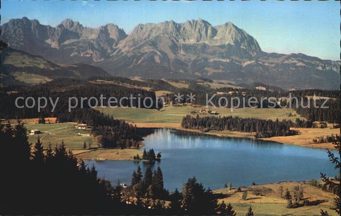 Kitzbuehel Tirol Schwarzsee Wilder Kaiser