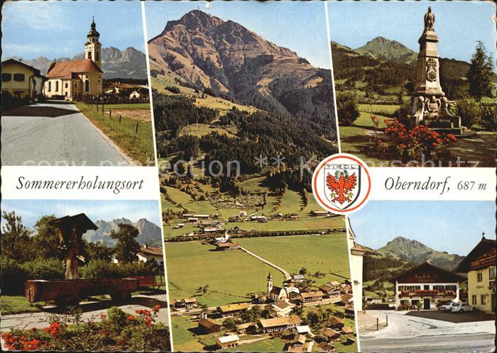 Oberndorf Tirol Pfarrkirche Kaisergebirge Ortskern Kitzbueheler Horn Denkmal
