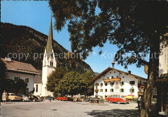 Mayrhofen Zillertal Strassenbild Gasthof Kramerwirt