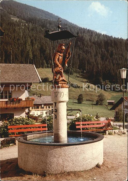 Wildschoenau Tirol Oberau Dorfbrunnen