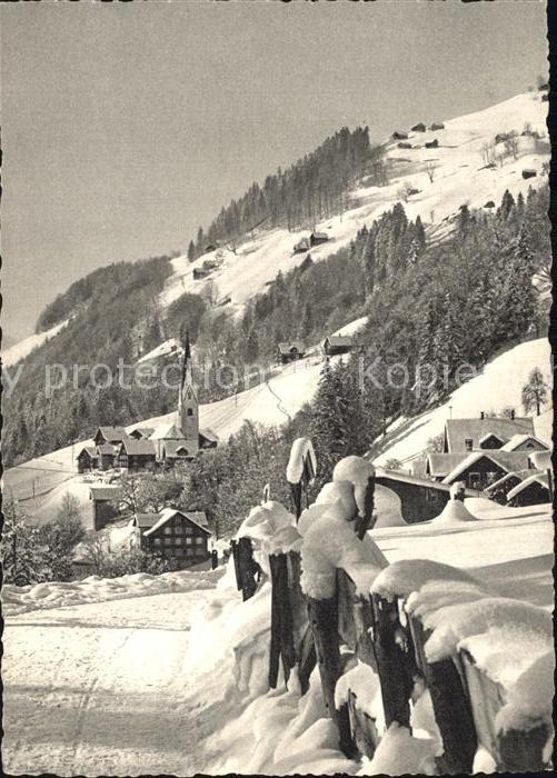 Vorarlberg Im grossen Walsertal Winter