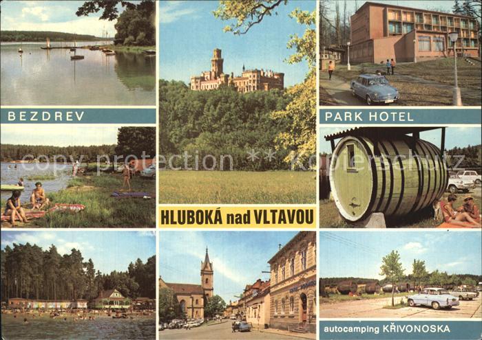 Hluboka Vltavou Parkhotel Schloss Autocamping Strand