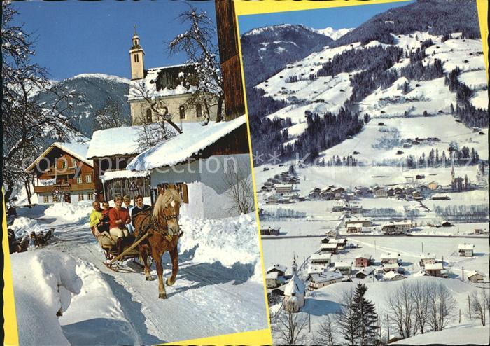 Hippach Schlittenmotiv Ramsau Schwendberg Winter