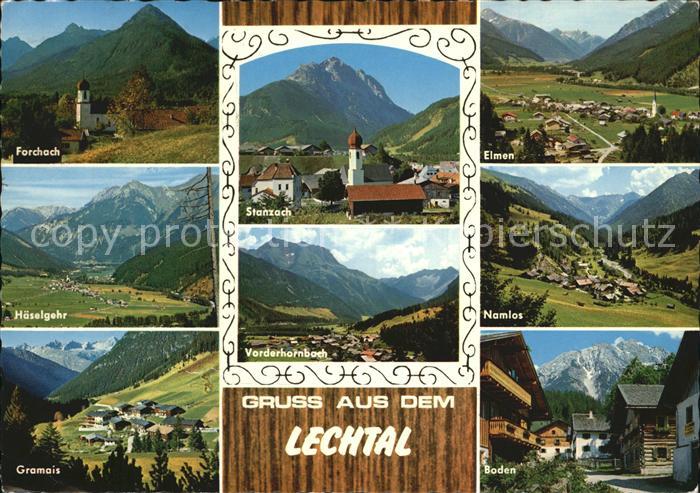 Lechtal Forchach Haeselgehr Gramais Boden Namlos Elmen Stanzach