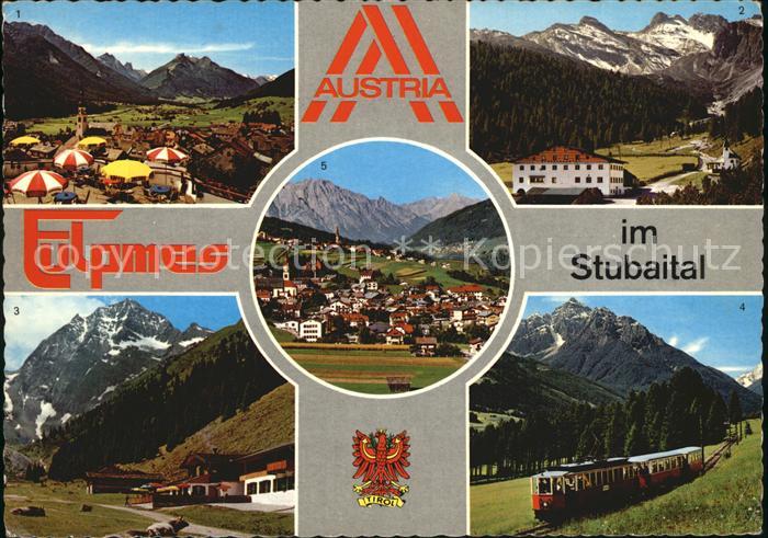 Fulpmes Tirol Blick gegen Medraz Schlicker Alm Stubaitalbahn