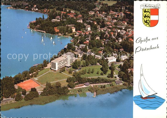 Poertschach Woerthersee Fliegeraufnahme