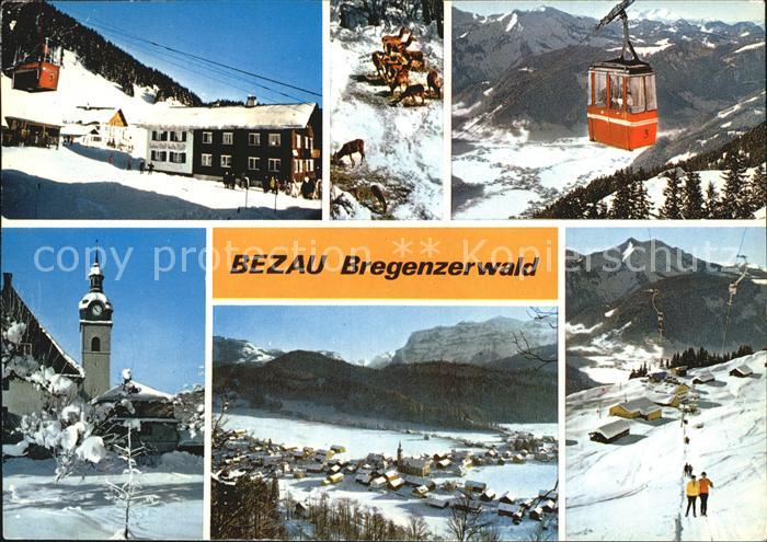 Bezau Vorarlberg Seilbahn Kirche