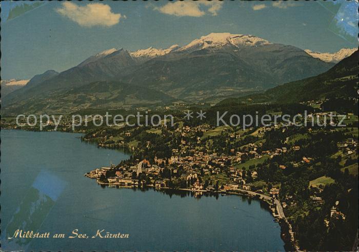 Millstatt Millstaettersee Fliegeraufnahme