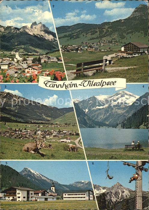 Tannheim Tirol Blick gegen Rotflueh Einstein Wannenjoch Vilsalpsee Kugelhorn Roh